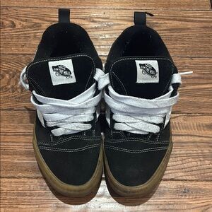 Vans Black Sneakers with White Laces